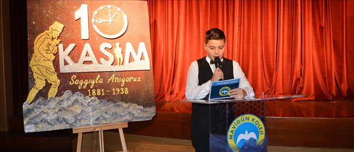 10 KASIM ATATÜRK'Ü ANMA  PROGRAMIMIZ